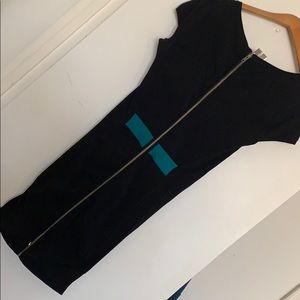 V-Neck Zipper-back dress